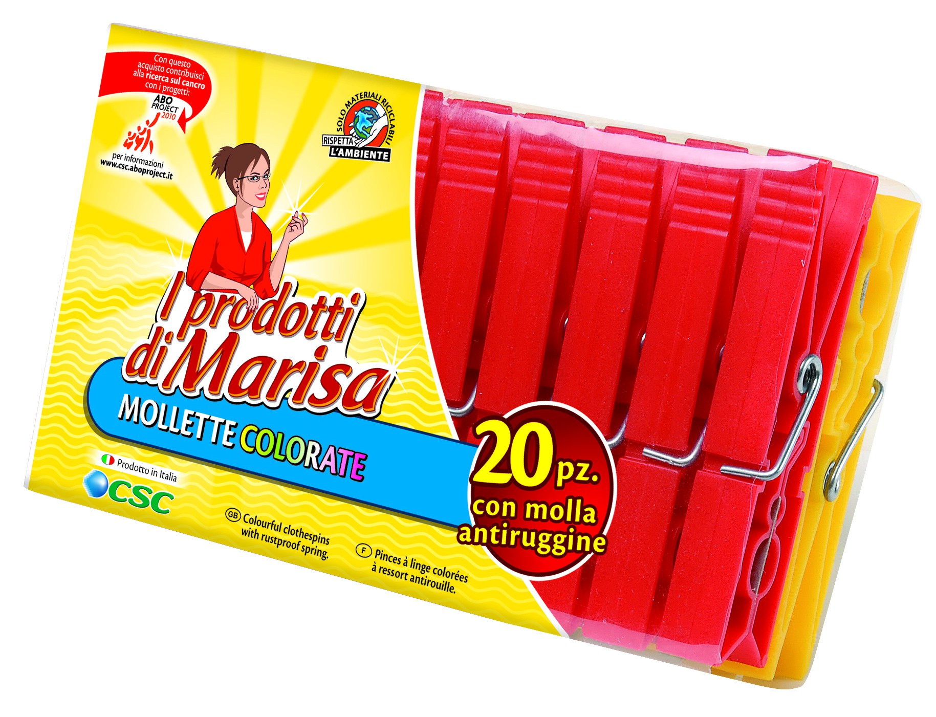 40 Mollette In Plastica Per Stendibiancheria Con Borsa Portaoggetti - 4 Colori (Rosa, Blu, Bianco, Verde)